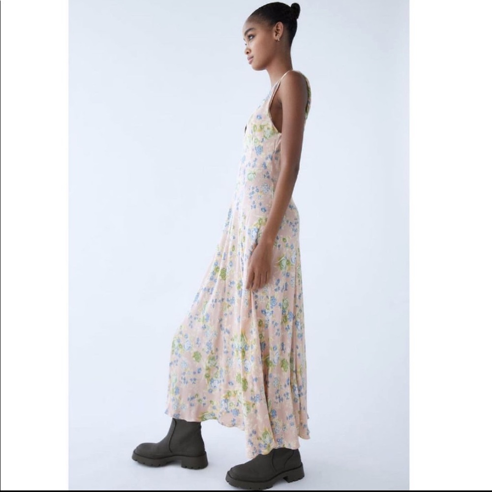 NWT Zara Printed Midi Dress - Picture 8 of 12